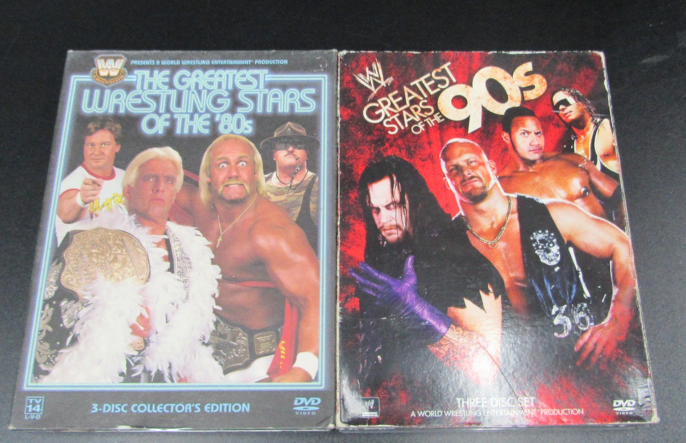 WWF - The Greatest Wrestling Stars of the '80's & 90's (DVD, 3-Disc Set)